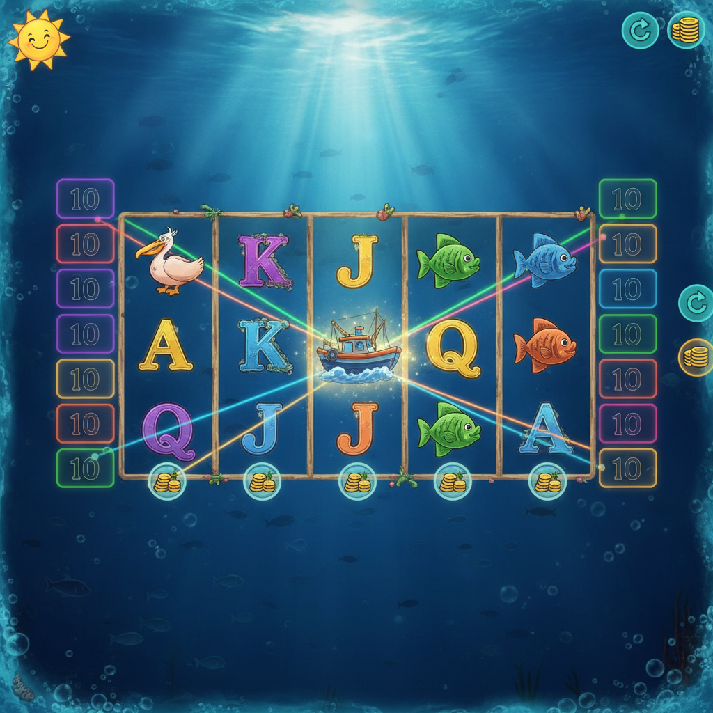 Fishin' Frenzy slot main screen